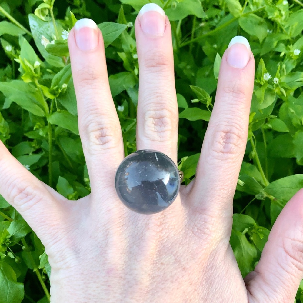 Crystal ball ring psychic scrying oracle occult - Picture 4 of 7